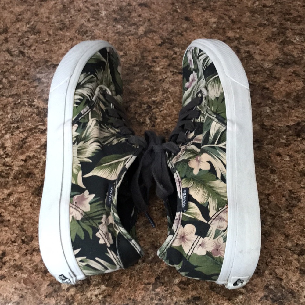 VANS Off The Wall Women Low Top Hawaiian Floral Sneakers | 9.5 - Picture 11 of 14